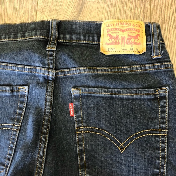 LEVIS 510 SKINNY DARK WASH SIZE 28 w 28 length - Picture 12 of 12